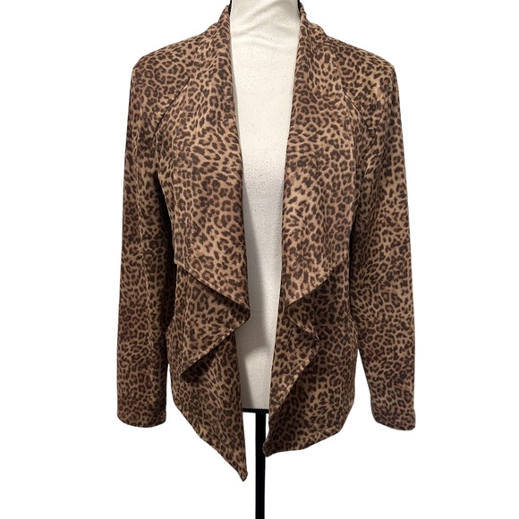 BB DAKOTA Animal print faux-suede Jacket Sz L - Picture 3 of 17